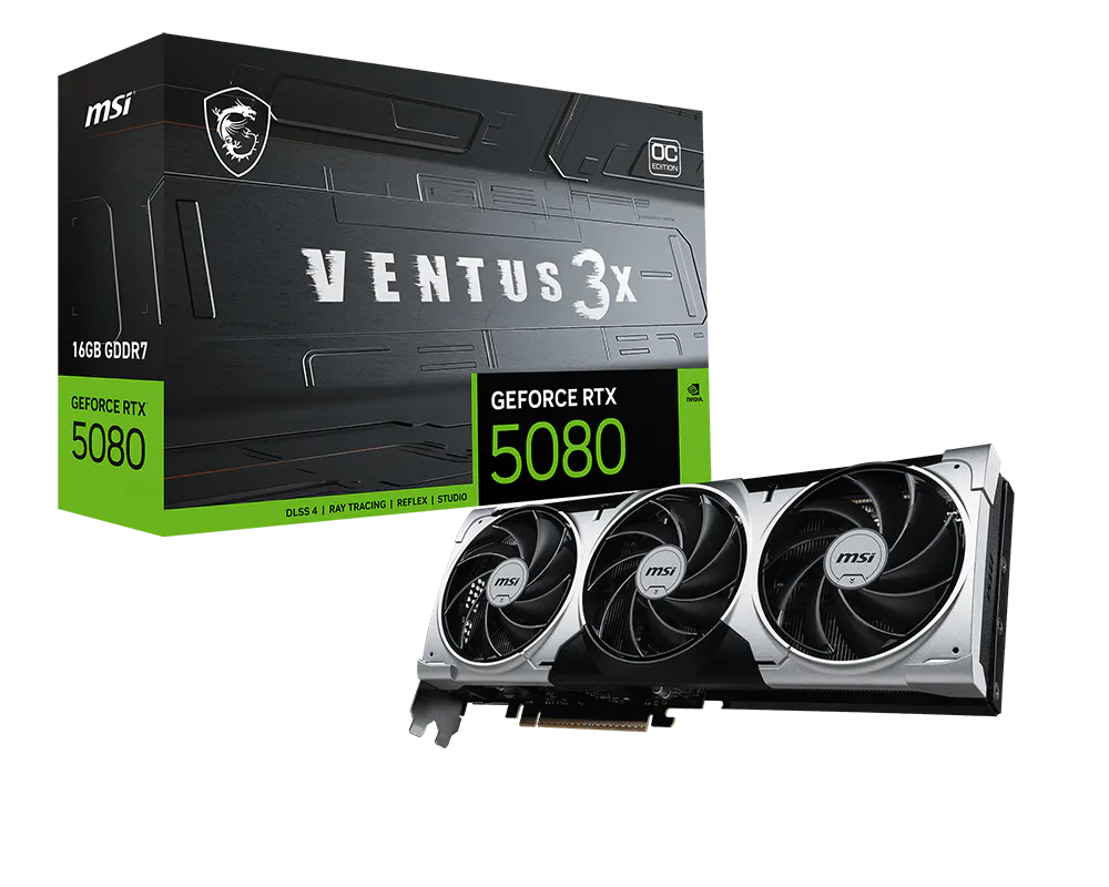MSI GeForce RTX 5080 16G VENTUS 3X OC PLUS