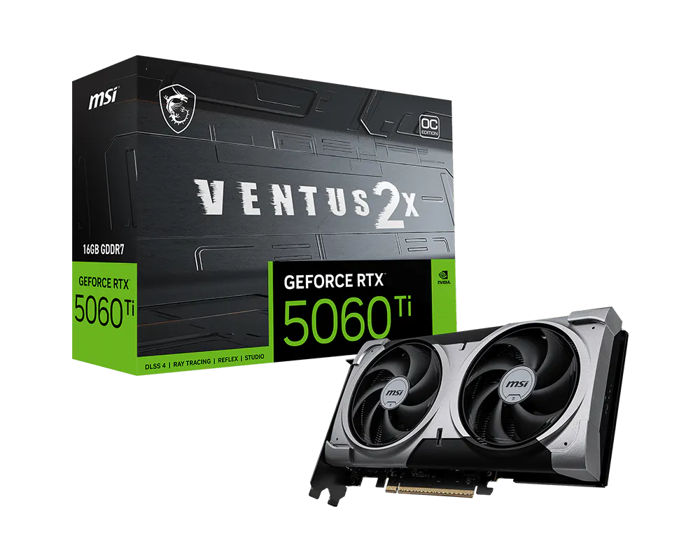 MSI GeForce RTX 5060 Ti 16G VENTUS 2X OC PLUS